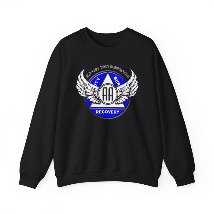 Winged AA Symbol dtg Crewneck Sweatshirt