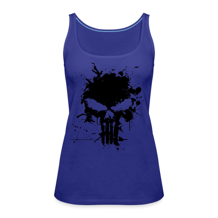Women’s Premium Tank Top - Punisher Splatter - royal blue