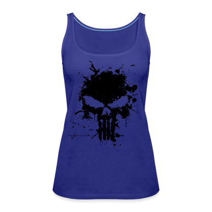 Women’s Premium Tank Top - Punisher Splatter - royal blue