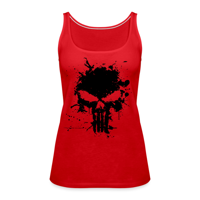 Women’s Premium Tank Top - Punisher Splatter - red