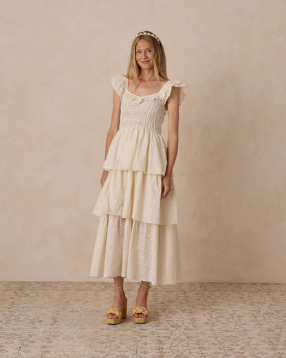 Women's Sienna Dress | Ivory (L, XL) - Wee Bee Baby Boutique
