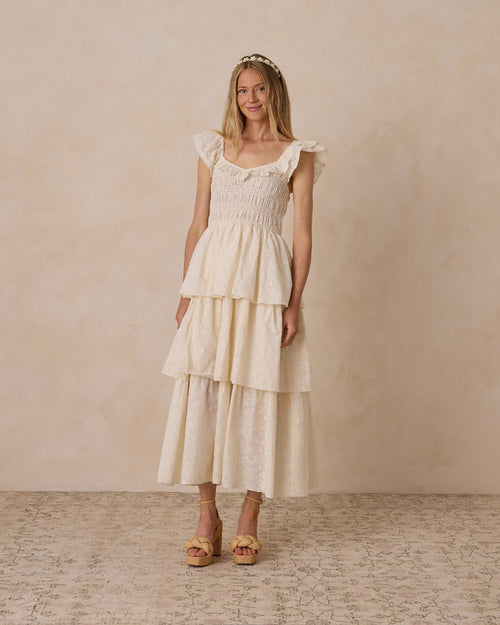 Women's Sienna Dress | Ivory (L, XL) - Wee Bee Baby Boutique