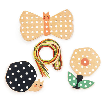 Wooden Garden Lacing Fun Set - Wee Bee Baby Boutique