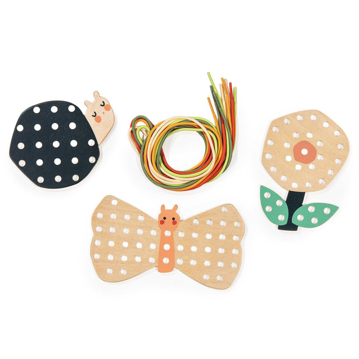 Wooden Garden Lacing Fun Set - Wee Bee Baby Boutique