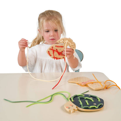 Wooden Garden Lacing Fun Set - Wee Bee Baby Boutique