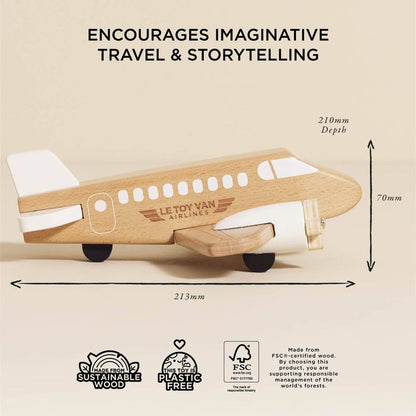 Wooden Toy Plane - Wee Bee Baby Boutique