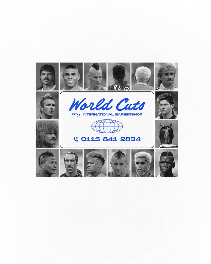 ART OF World Cuts Tee | White Graphic Football T-shirt
