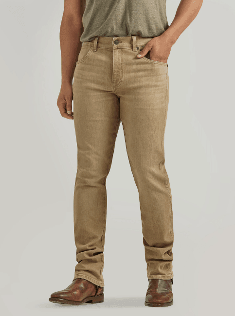 Wrangler Men’s Retro®  Color Wash Saddle Slim Fit Straight Jeans 112345014