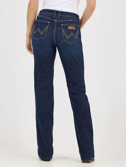 Wrangler Retro Women's Mae Alayna Dark Wash Mid Rise Bootcut Jeans 112371907