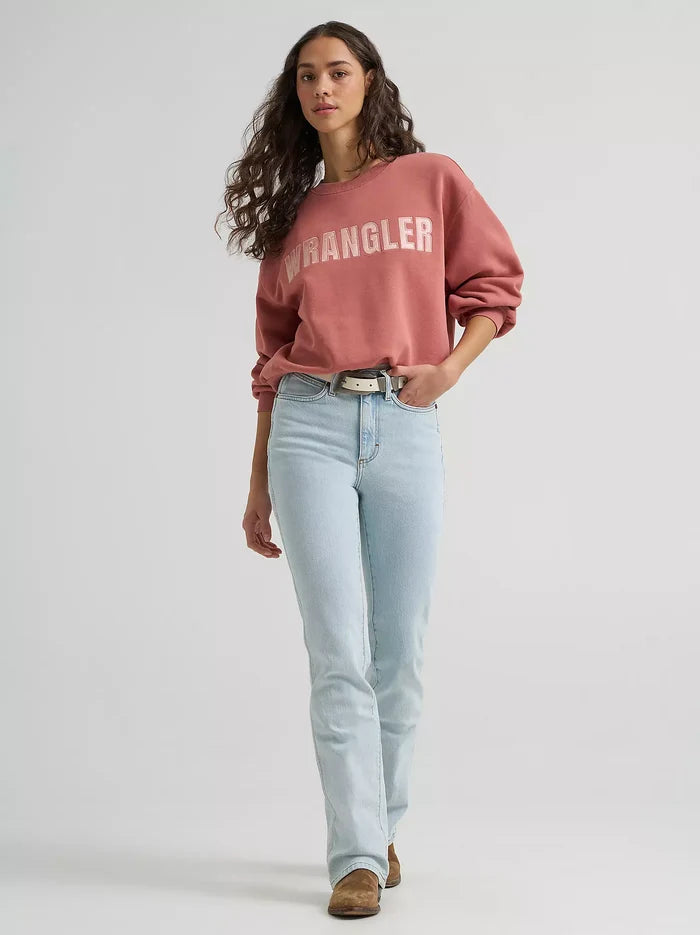 Wrangler Women's Canyon Withered Rose Embroidered Logo Sweatshirt 112380254
