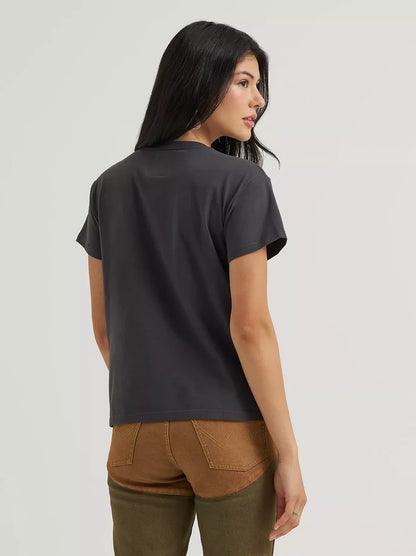 Wrangler X Lainey Wilson Women's Black 'Giddy Up' Tee Shirt 112382845