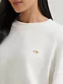 Wrangler X Women's Lainey Wilson Off White Neon Rainbow Horses Sweatshirt 112382846