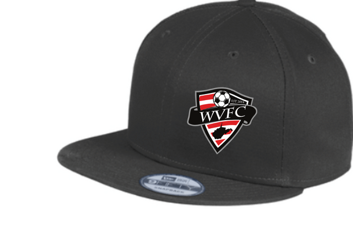 WVFC Fitted Flat Bill Hat- Left crest