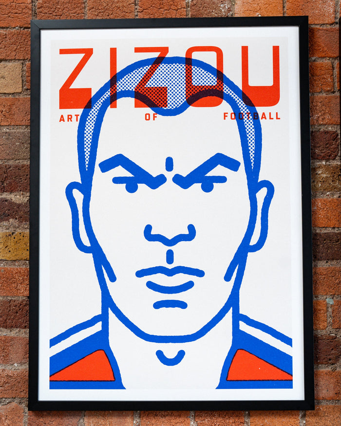 ART OF Zizou Framed Print | French Football Wall Art
